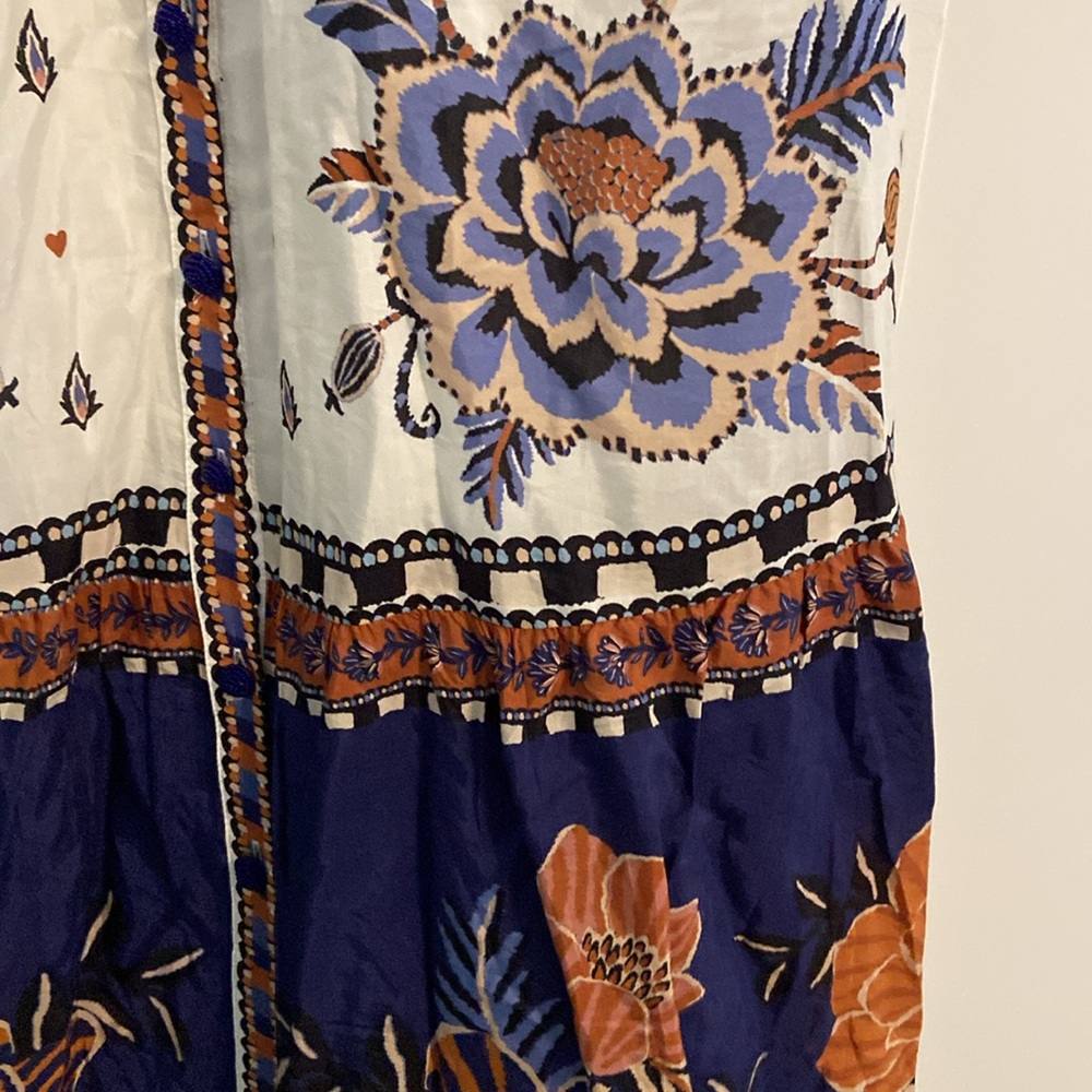 NWT Farm Rio Ainika Floral Embroidered Midi Dress medium - Picture 7 of 11